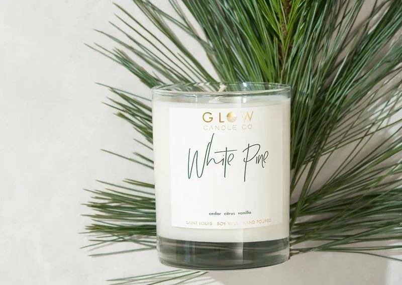 Glow Candle Company 3Pk - 14Oz White Pine Soy Candles