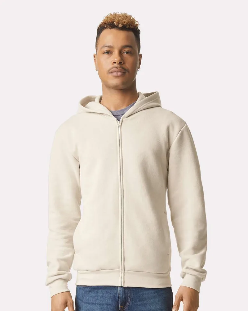 American Apparel® ReFlex Fleece Full-Zip Hoodie view 3