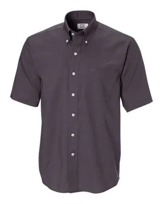 Cutter & Buck Epic Easy Care Nailshead Mens Short Sleeve Dress Shirt view 2