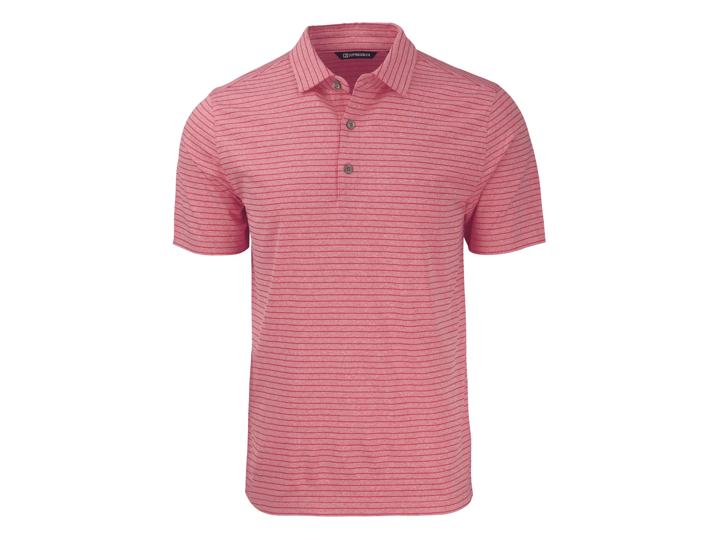Cutter & Buck Forge Eco Heather Stripe Stretch Recycled Mens Big & Tall Polo view 6