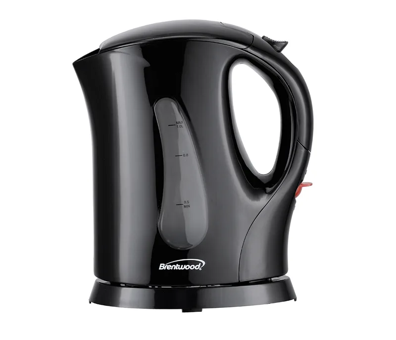 1 Quart Black Electric Plastic Kettle