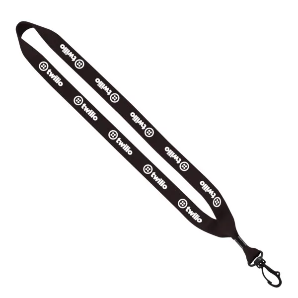 3/4" Polyester Lanyard with Swivel Snap Hook view 2