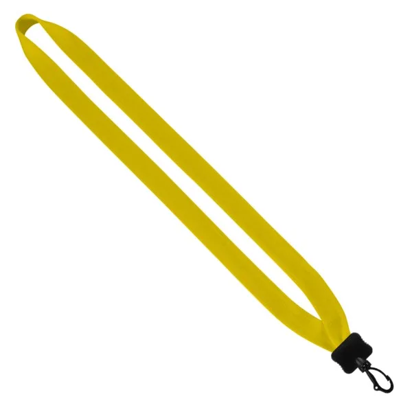 3/4" Cotton Lanyard with Plastic Clamshell & Swivel Snap Hook view 3