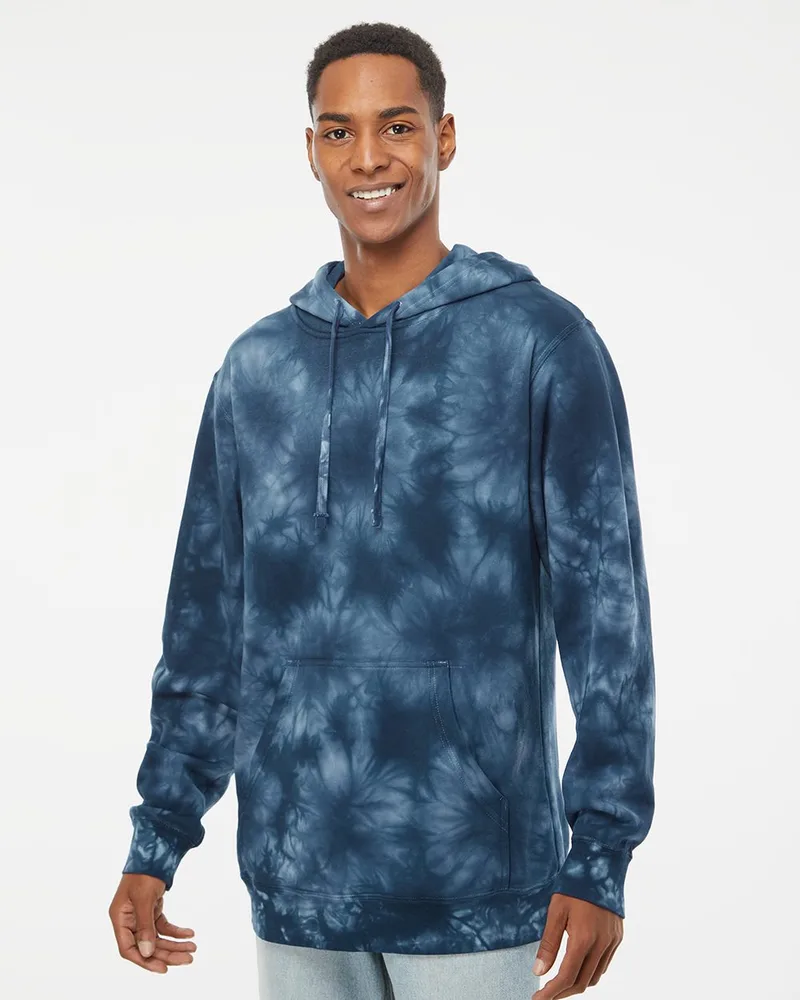 Independent Trading Co® Unisex Midweight Tie-Dyed Hooded Sweatshirt view 2