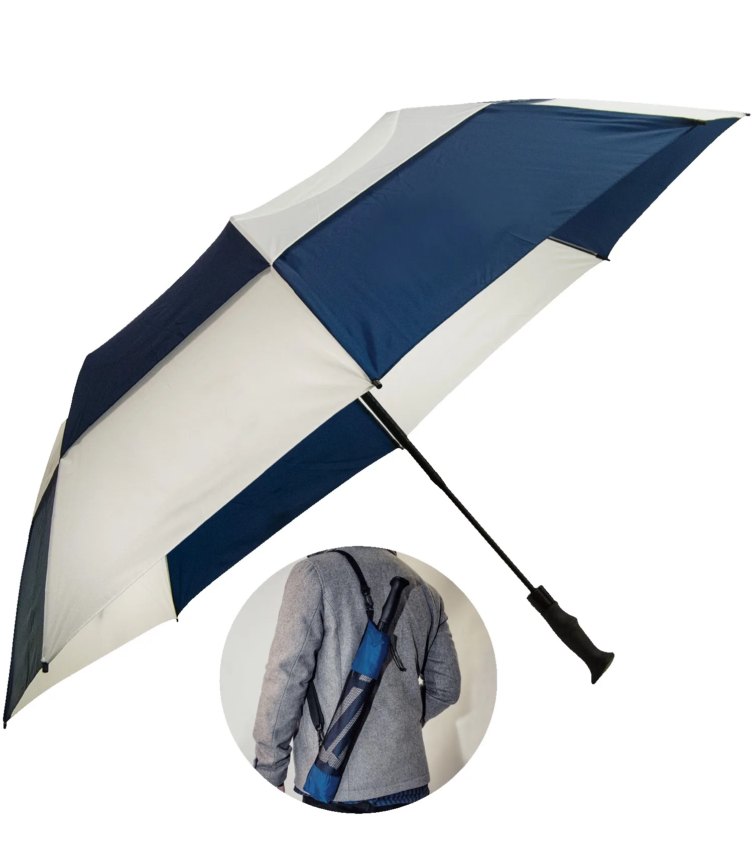 Navy Blue/White