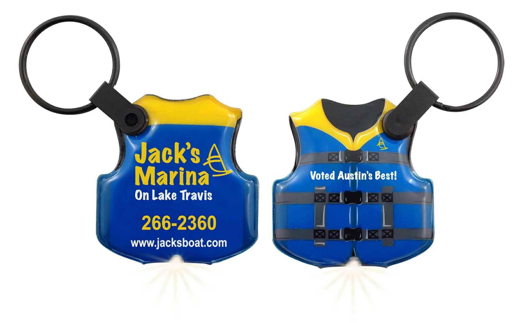 ShapeLights™ Color-A-Shape Key Ring Flashlight (Life Vest)