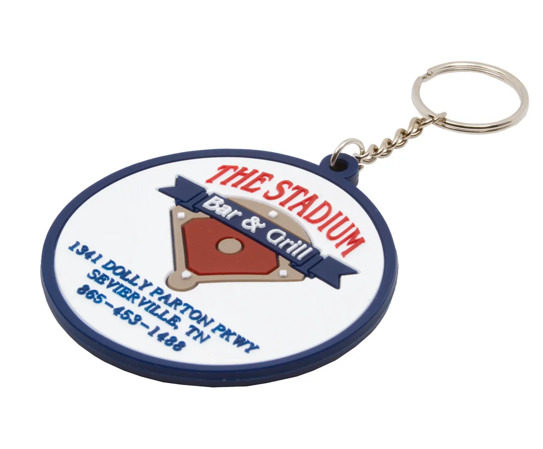 Soft PVC Key Tag 2D (3.97" - 4.3" Diameter) view 2
