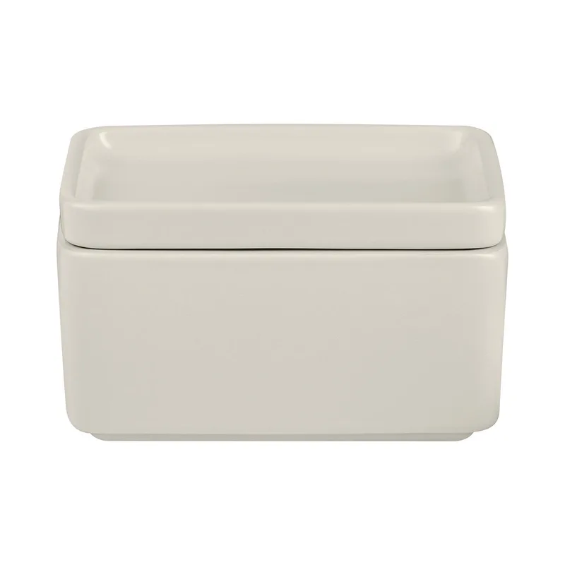 Blomus Pilar Butter Dish / Condiment Or Snack Server - Moonbeam Beige