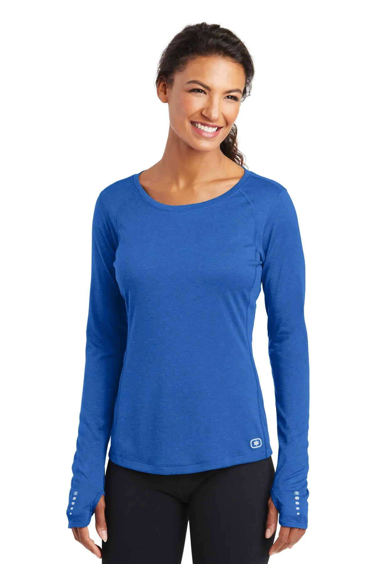 OGIO® Women's Long Sleeve Pulse Crew.