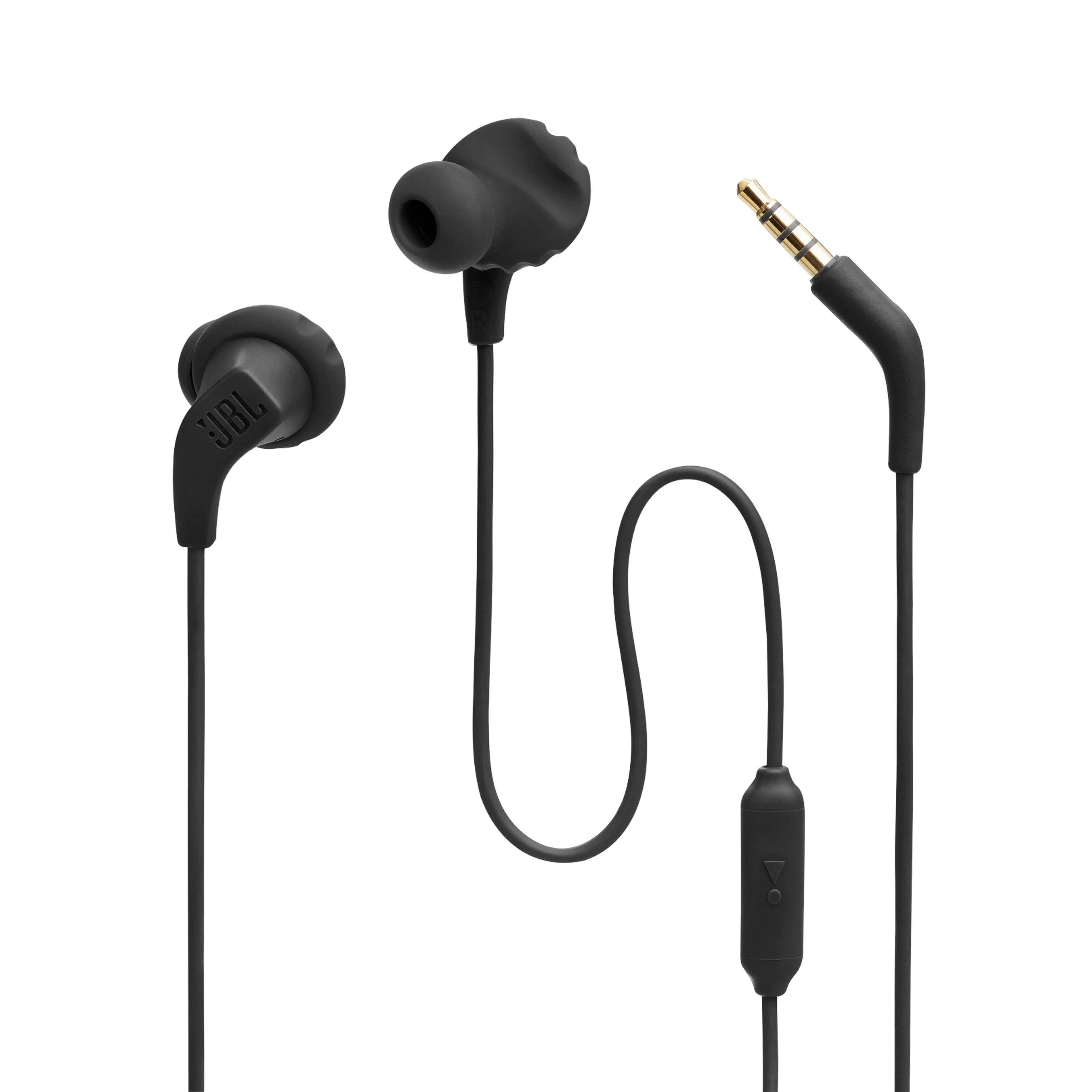 JBL Endurance Run 2 Wired Waterproof Sport Earbuds Black
