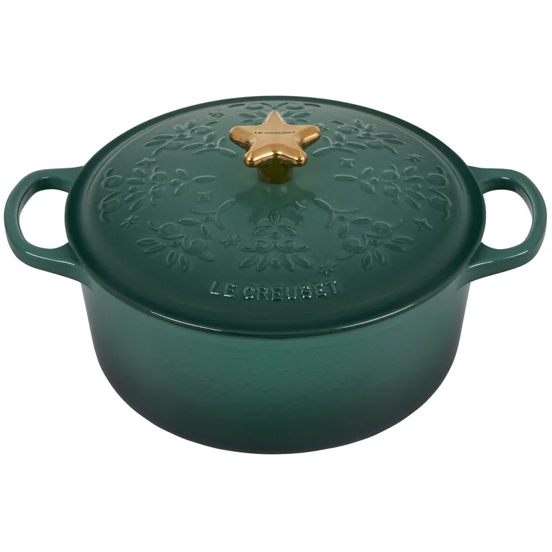Le Creuset Noel Collection 4.5Qt Signature Cast Iron Round Dutch Oven Artichaut