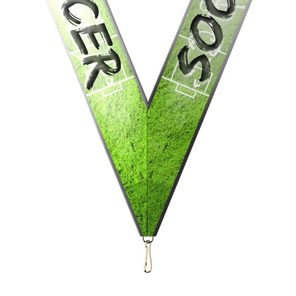 Sublimated Soccer Neckband w/ Quick Clip (1-1/2" X 34")
