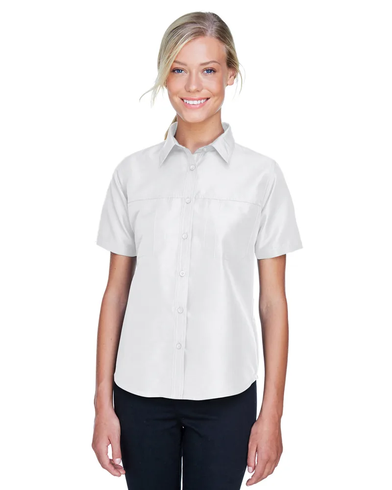 Harriton Ladies' Key West Short-Sleeve Performance Staff Shirt view 7