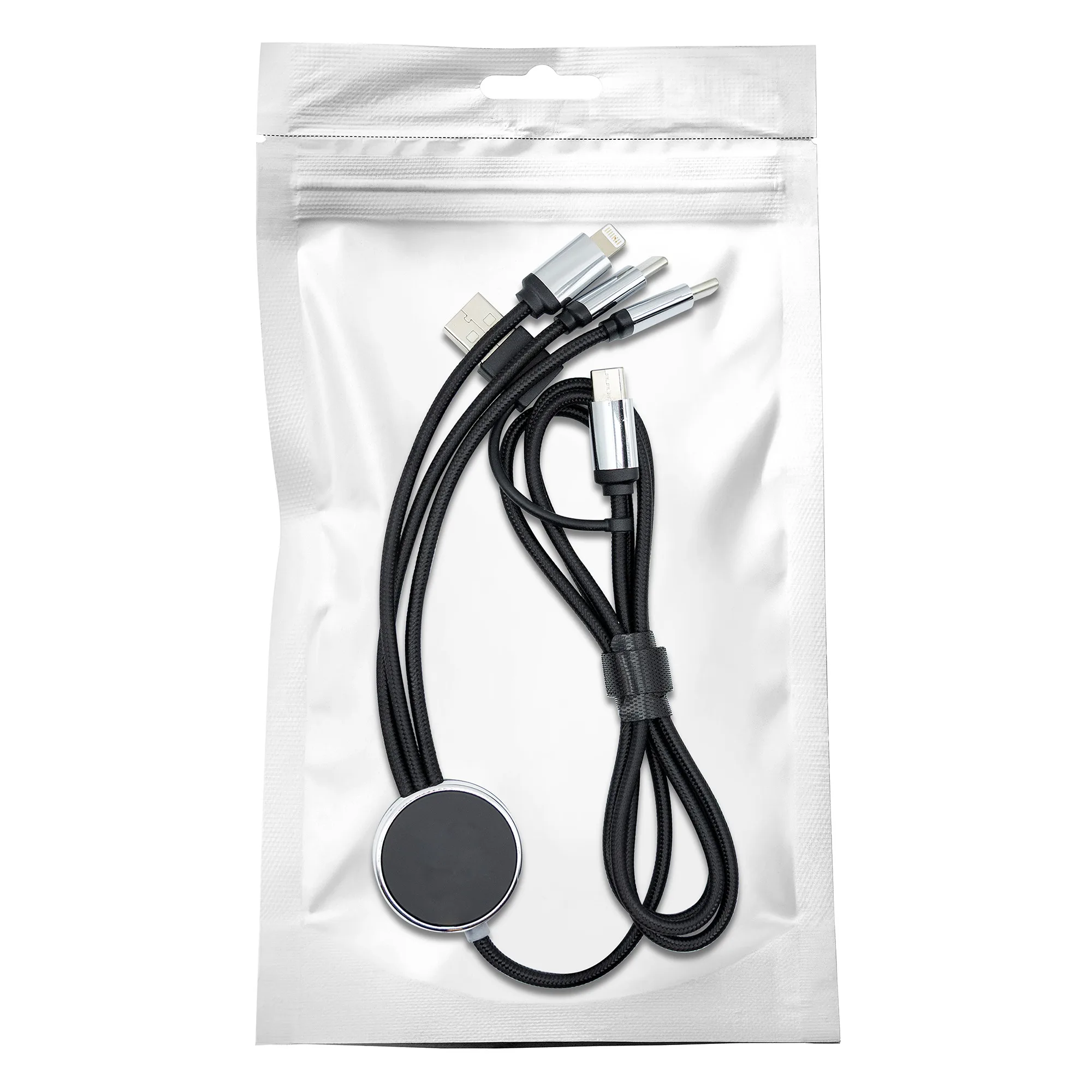 Illum 3-in-1 Light-Up Charging Cable with Dual Type C and Lightning Connector view 4