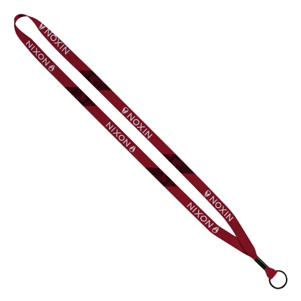 1/2" Dye-Sublimated Waffle Weave Lanyard view 2