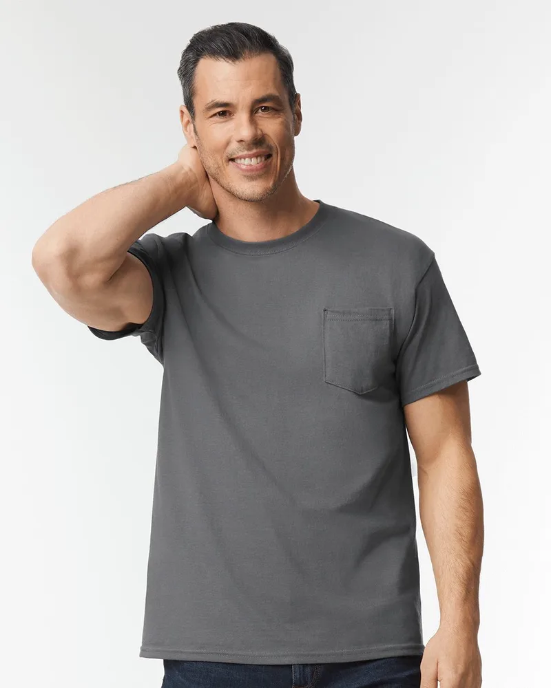 Gildan® Unisex Heavy Cotton™ Short Sleeve T-Shirt w/Pocket view 2
