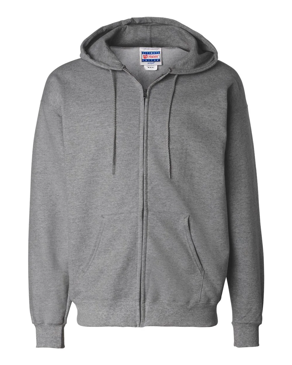 Hanes® Unisex Ultimate Cotton® Full-Zip Hooded Sweatshirt