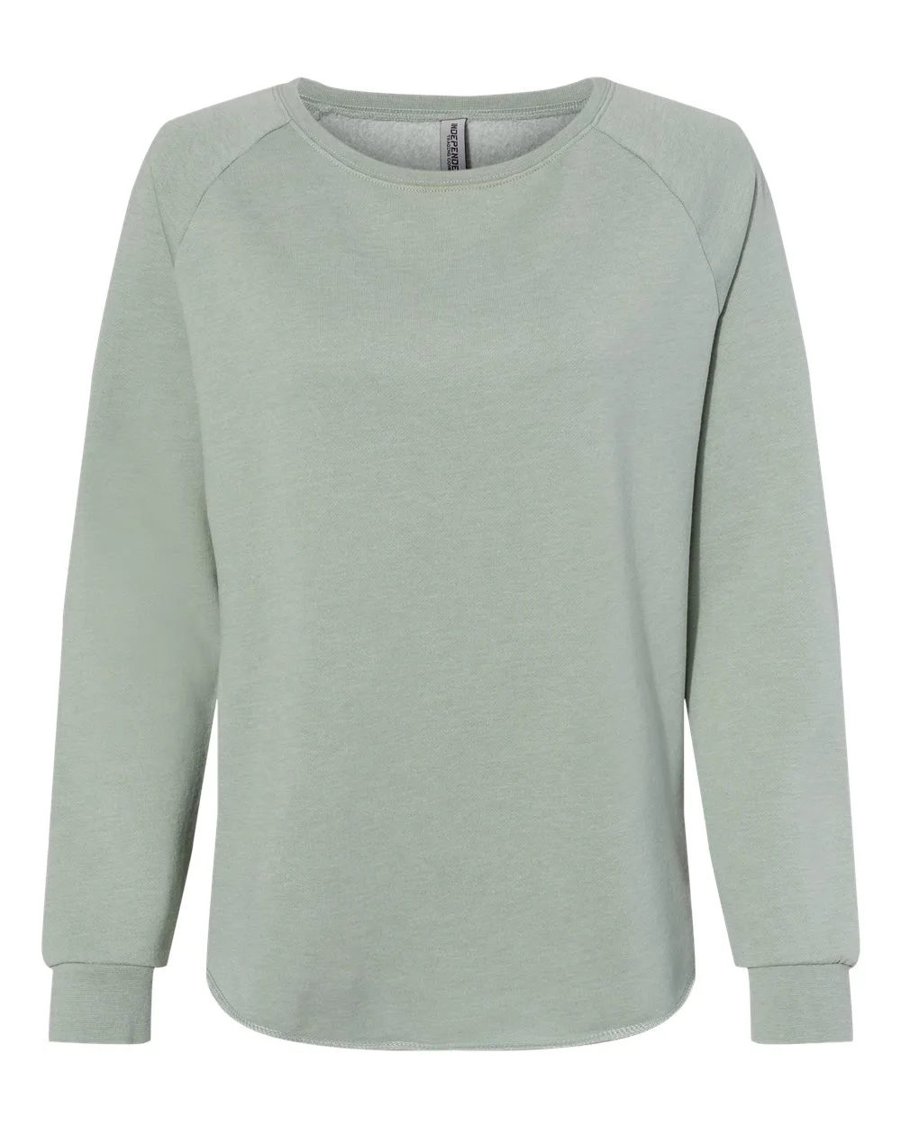Independent Trading Co.® Women's California Wave Wash Crewneck Sweatshirt view 7