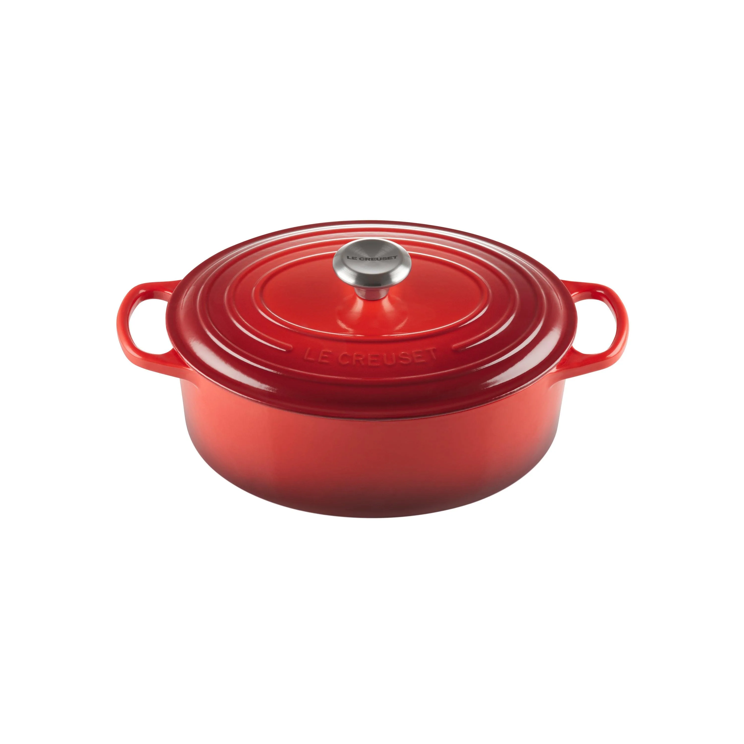 Le Creuset 5Qt Signature Cast Iron Oval Dutch Oven Cerise