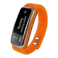 SuperSonic Bluetooth Smart Wristband Fitness Tracker w/ Incoming Call Alert — Black