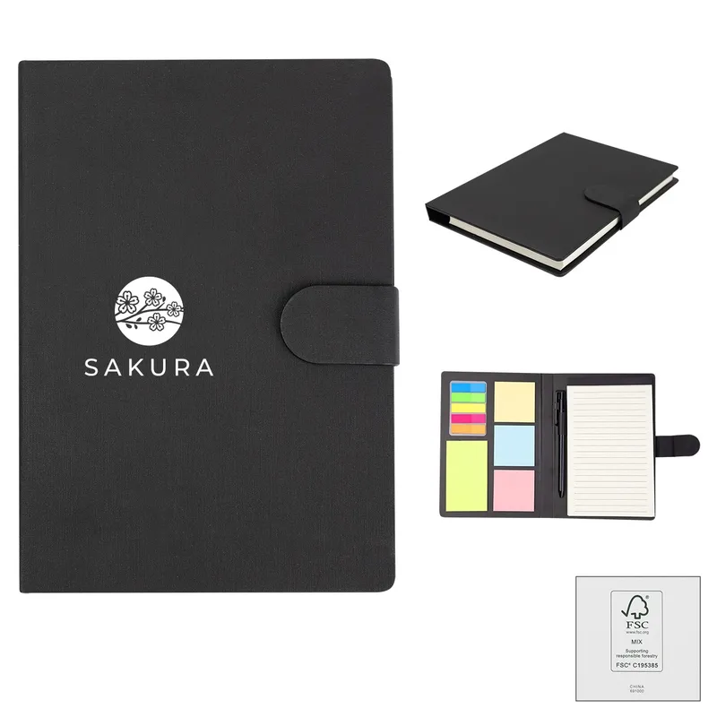 Taylor Padfolio With Sticky Notes & Flags view 2