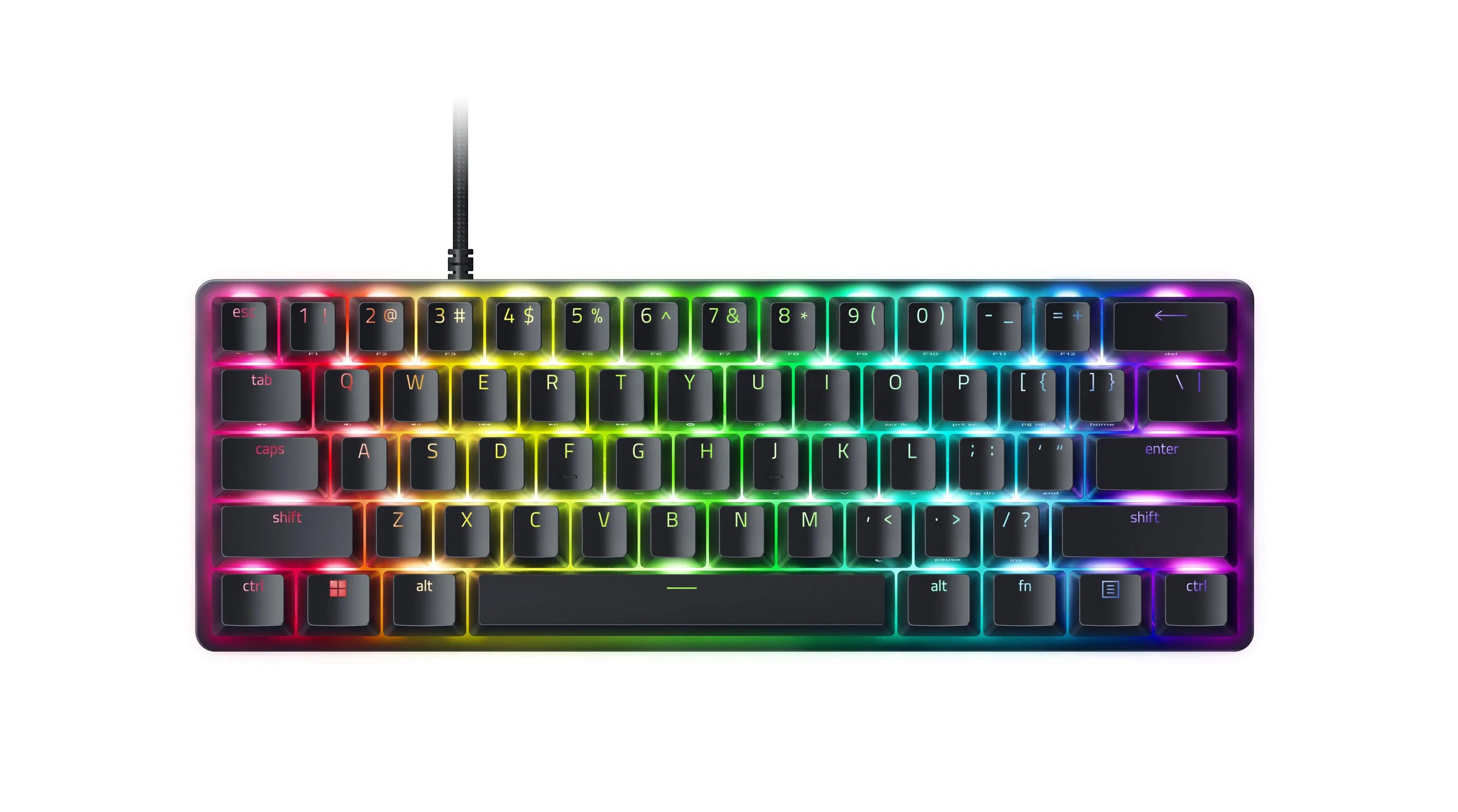 Razer Huntsman Mini 60% Wired Optical Linear Switch Gaming Keyboard With Chroma Rgb Backlighting