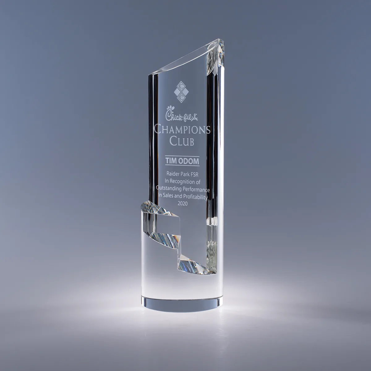 9.5" Trek Crystal Award