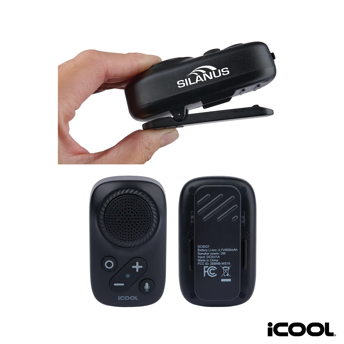 iCOOL Ozzy IPX5 / 3W Wearable Wireless Speaker