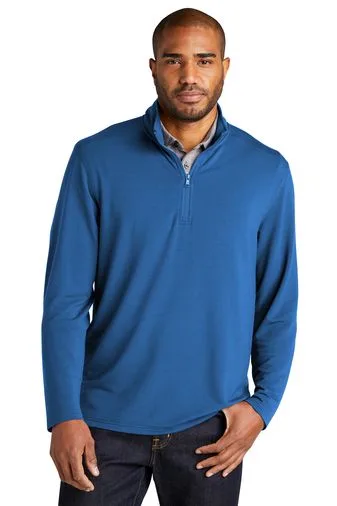 Port Authority® Microterry 1/4-Zip Pullover view 4