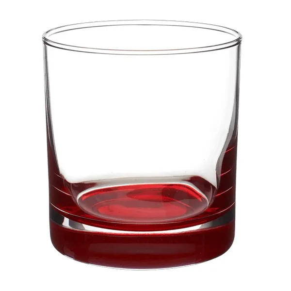 Aristocrat 10.5 oz ARC Whiskey Rocks Glass with Color Bottom view 2