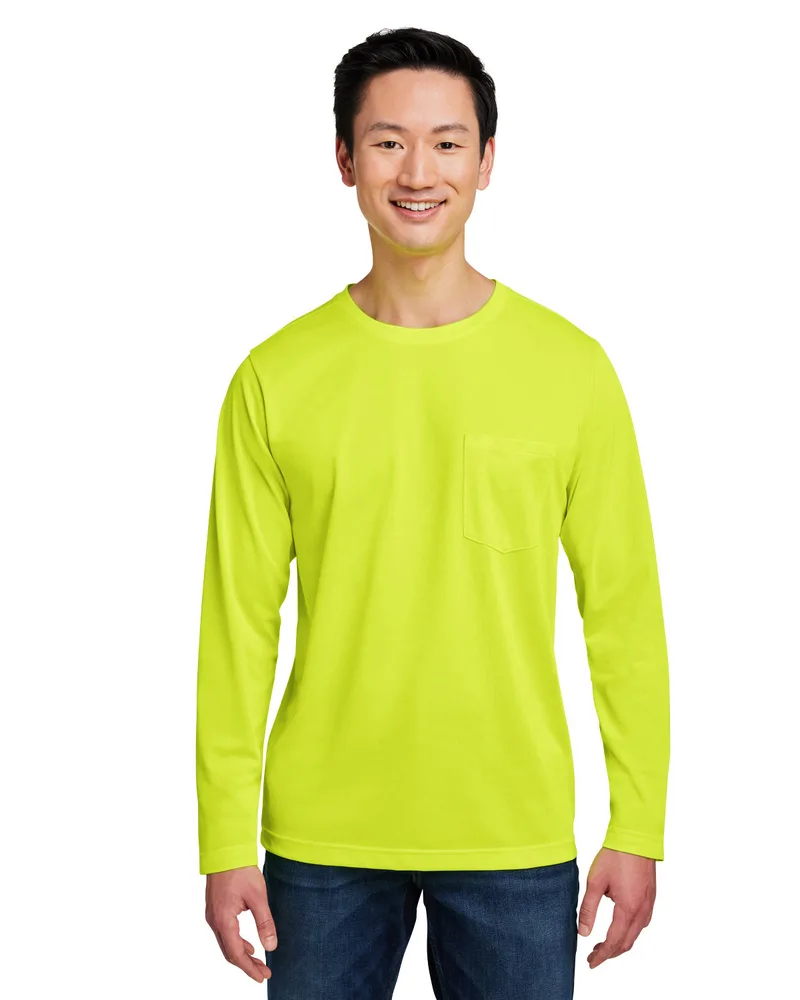 Harriton Unisex Charge Snag and Soil Protect Long Sleeve T-Shirt view 5