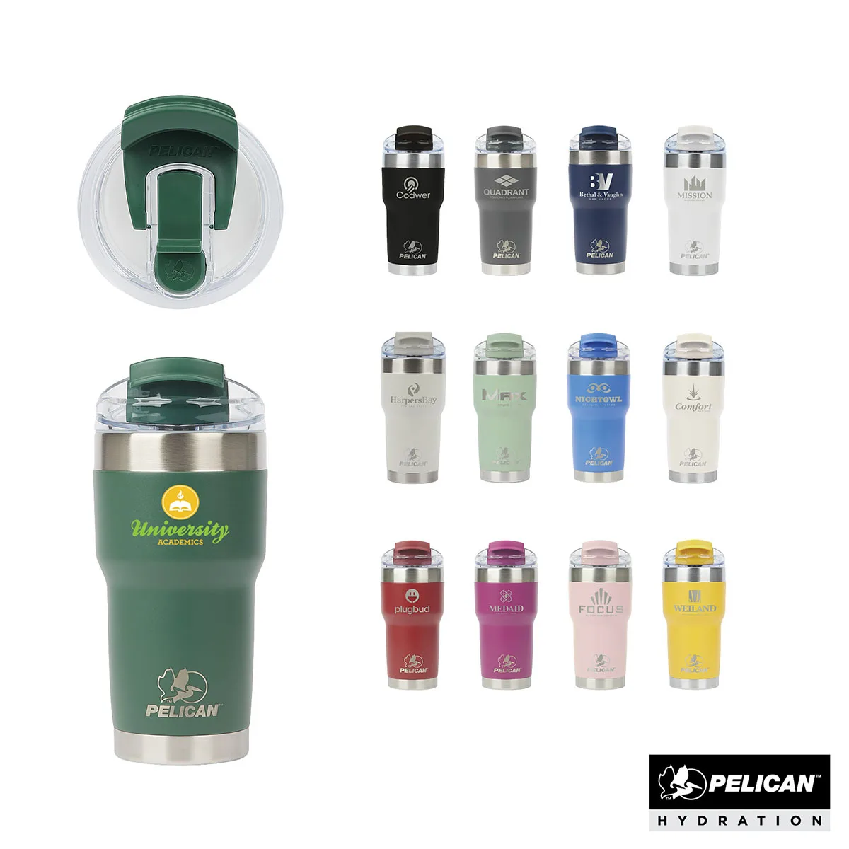 Pelican Traveler 22 oz. Double Wall Stainless Steel Travel Tumbler
