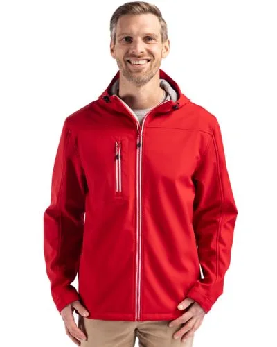 Clique Telemark Eco Stretch Softshell Full Zip Mens Hooded Jacket view 2