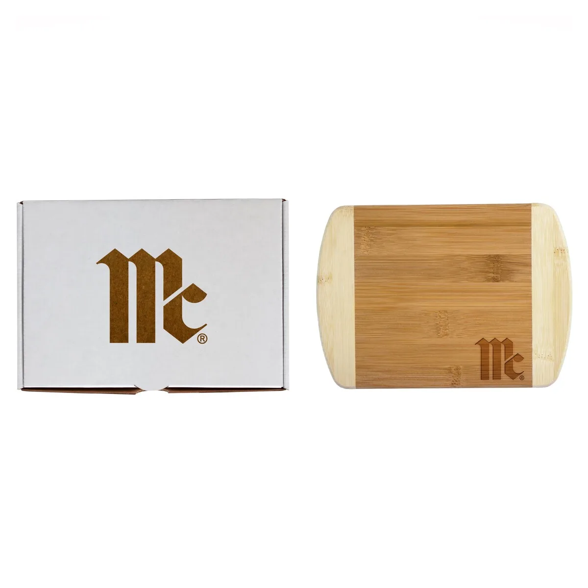 8" Two-Tone Cutting Board w/Engraved Gift Box