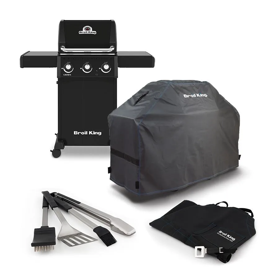 Broil King Crown™ 310 Lp Grill, Cover, Tools, Apron