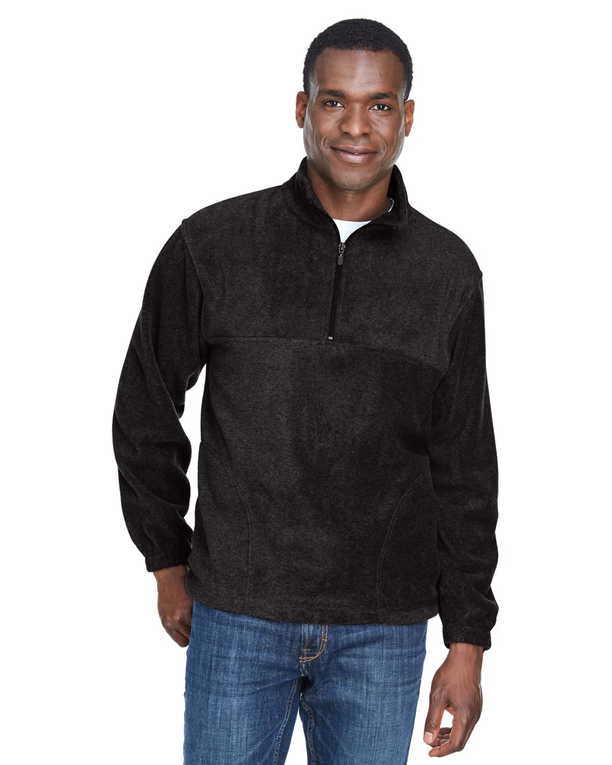 Harriton Men's Fleece Quarter-Zip Pullover Jacket