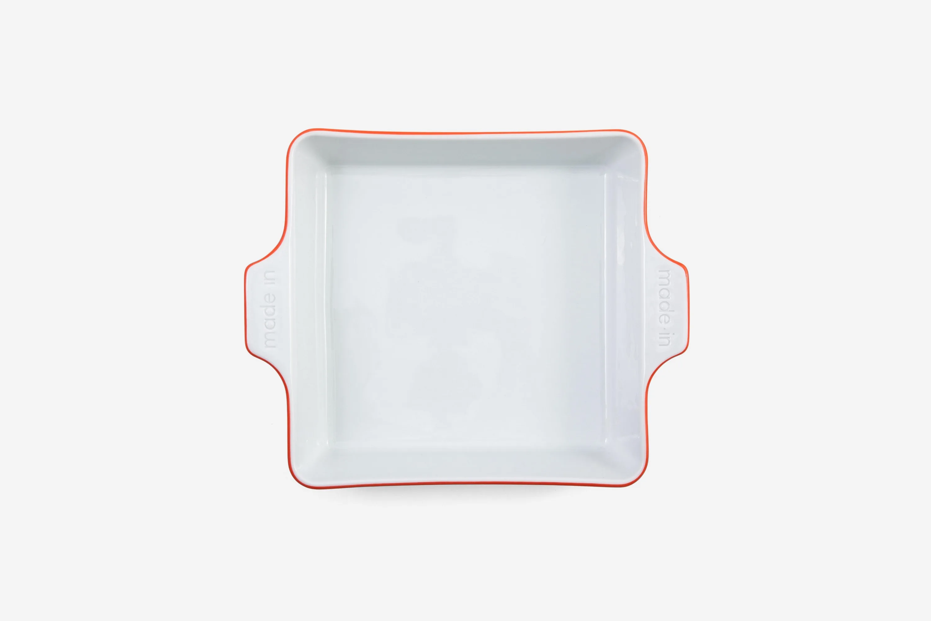 Made In 8 X 8 Square Baking Dish, Porcelain - Red