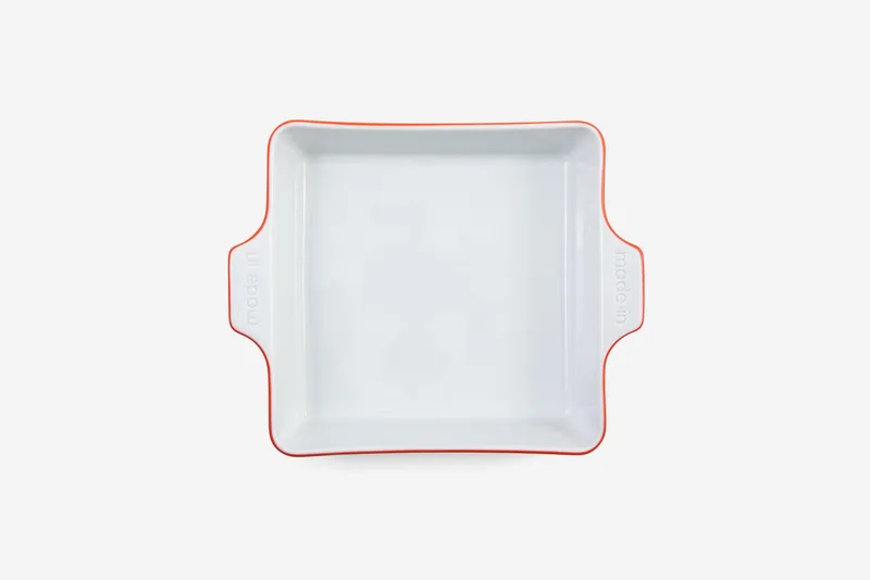 Made In 8 X 8 Square Baking Dish, Porcelain - Red