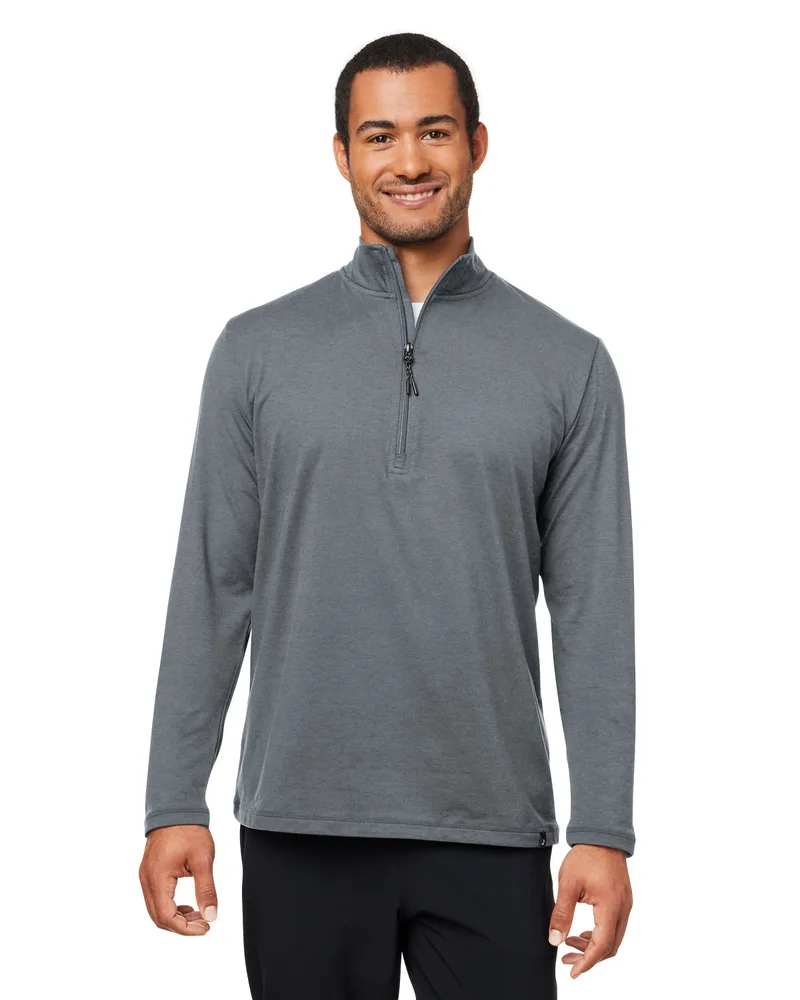 GLYDER LLC Men's Marbled Jersey Fairway Quarter-Zip view 3