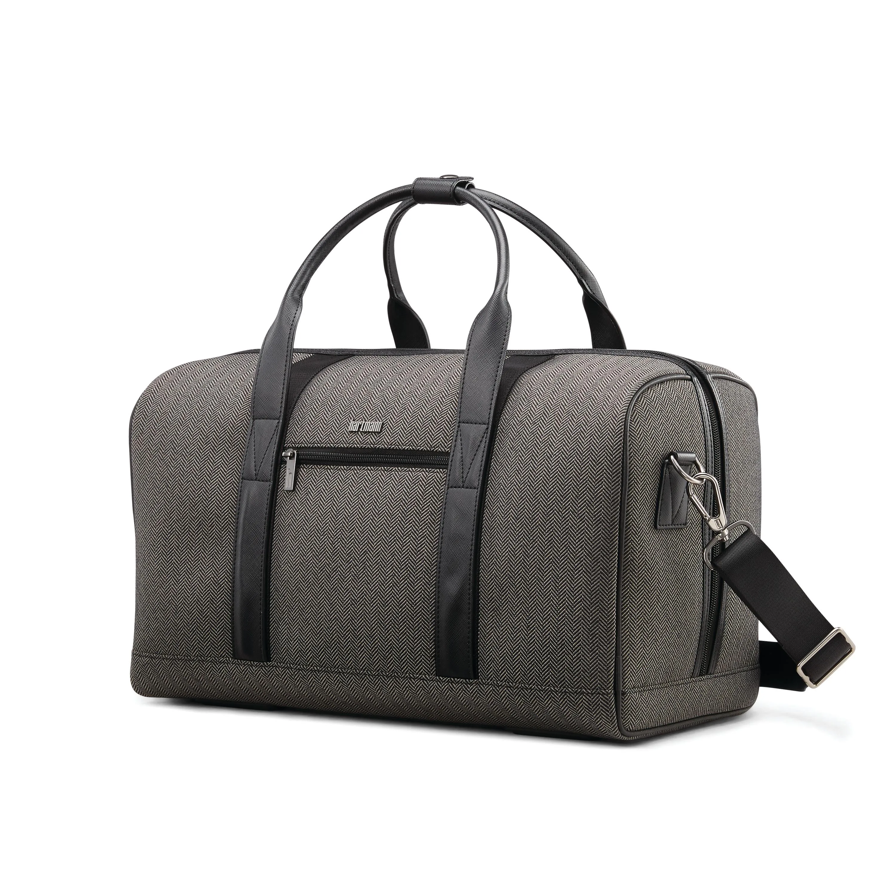 Hartmann Herringbone Deluxe Weekend Duffel Bag - Black