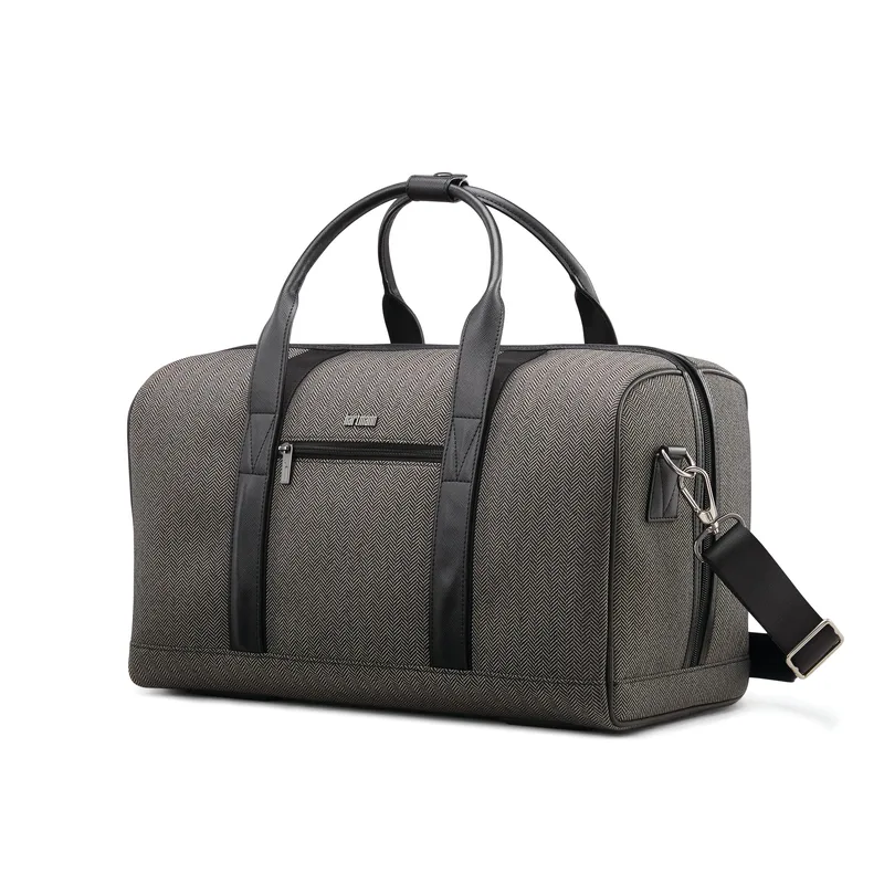Hartmann Herringbone Deluxe Weekend Duffel Bag - Black