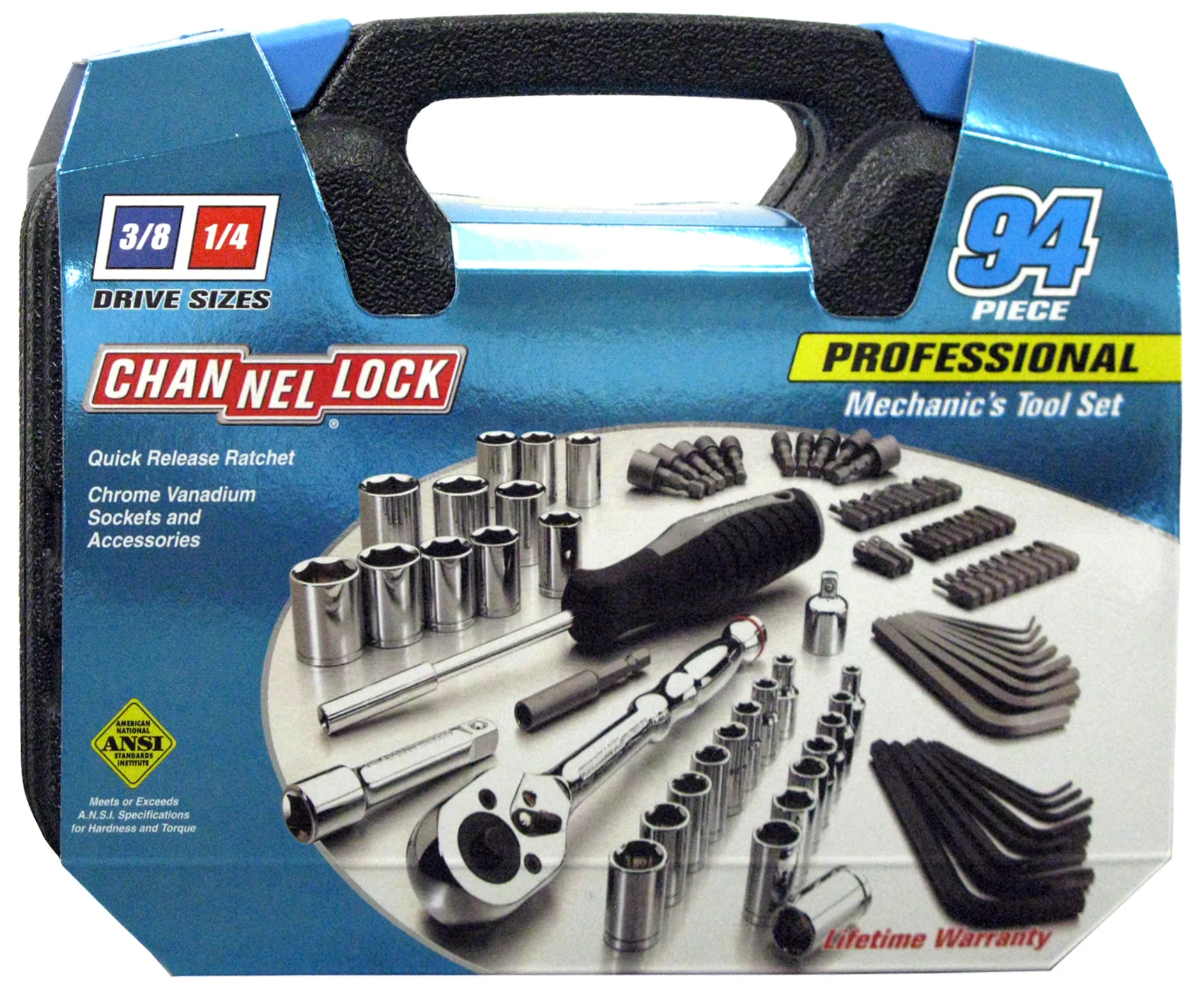 Allied Channellock 94-Piece Professional Mechanic's Tool Set w/Case