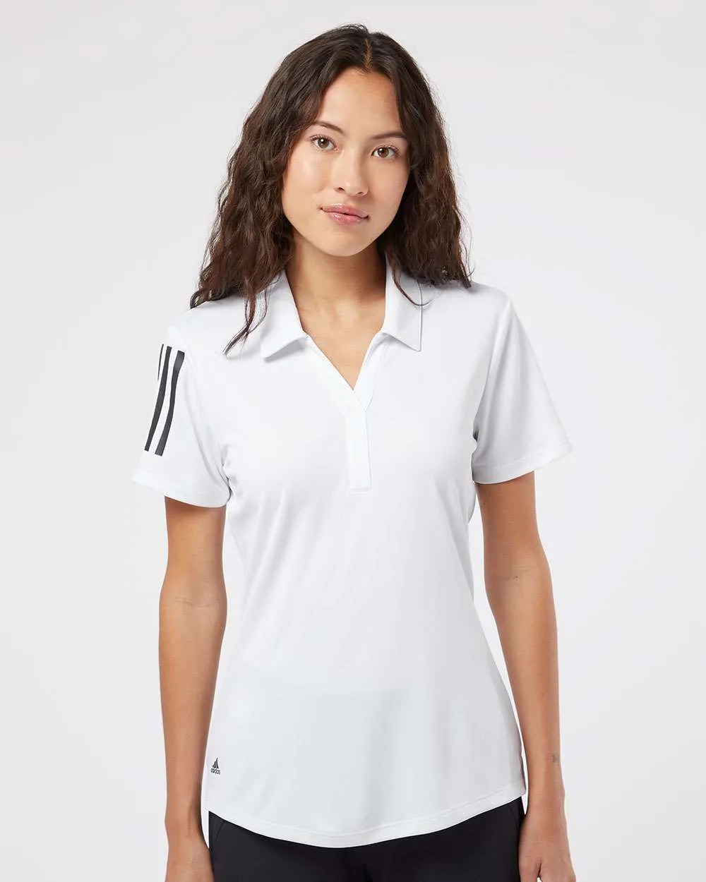Adidas® Women's Floating 3-Stripes Polo view 7