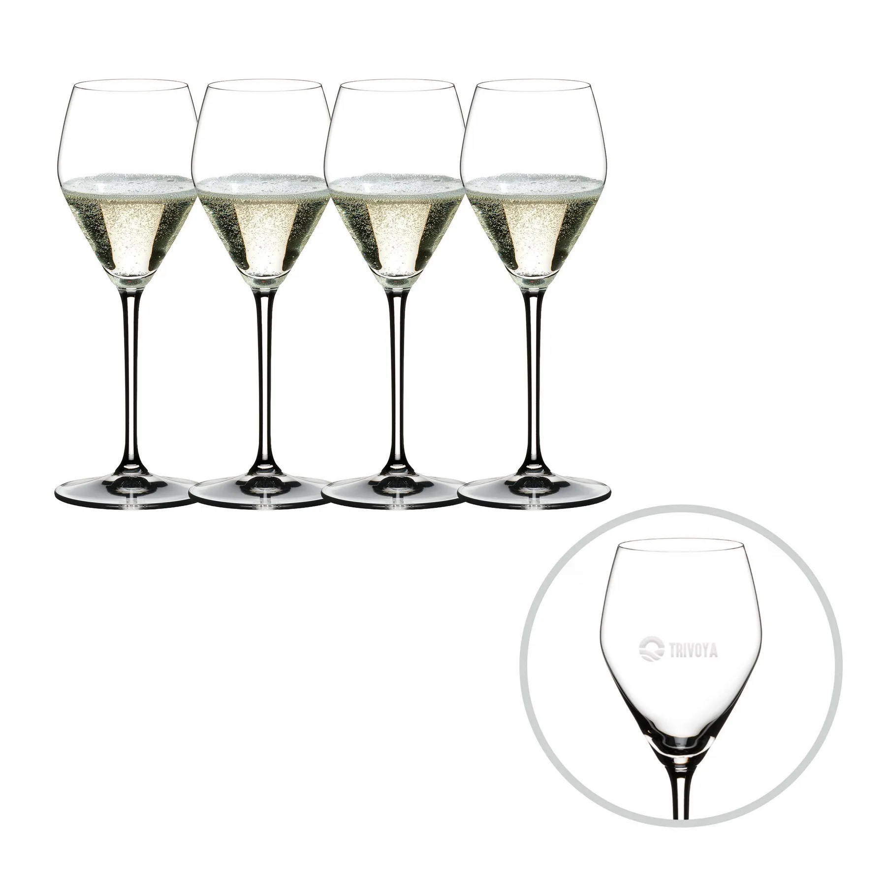 RIEDEL Extreme Rosé/Champagne Glasses, Set of 4