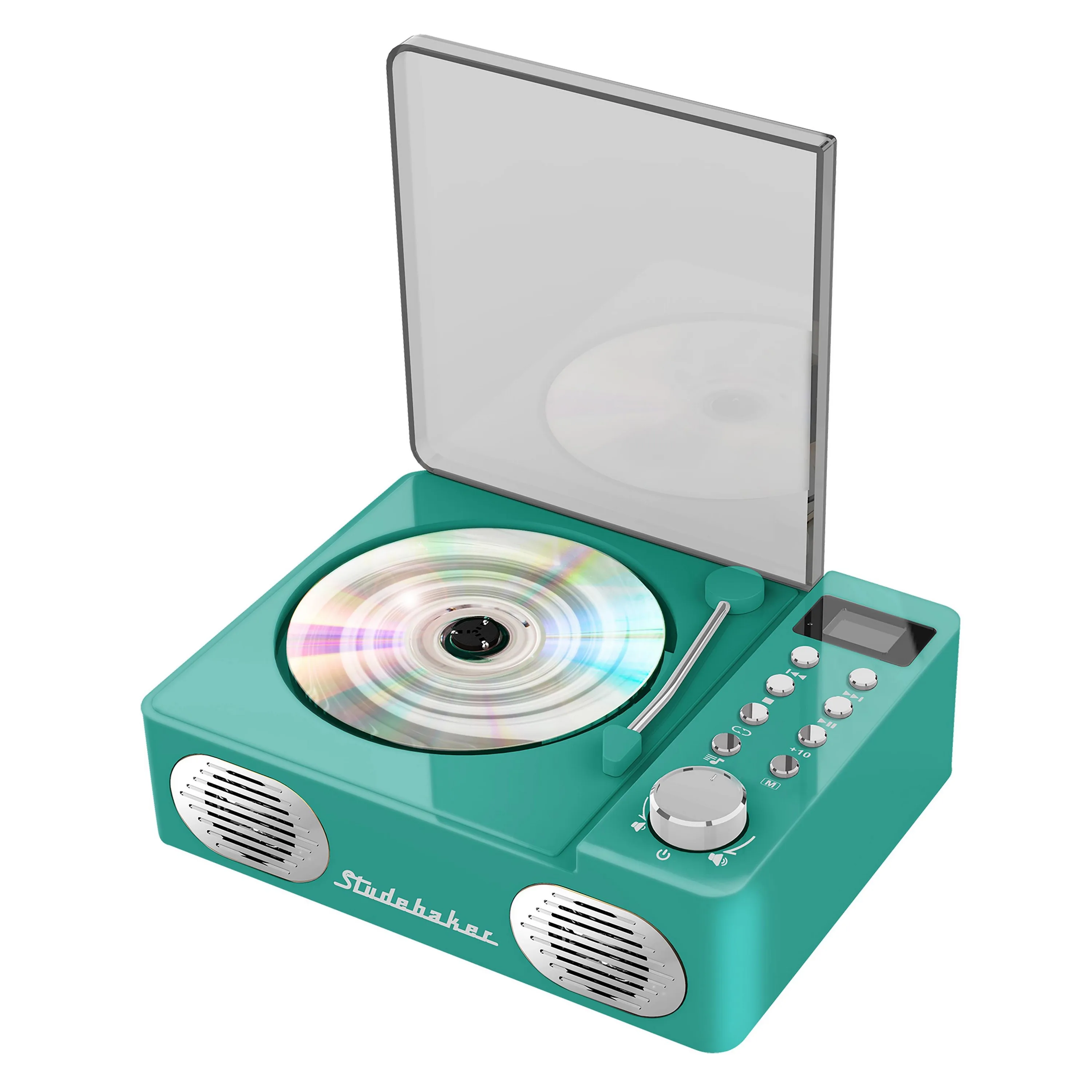 Studebaker Retro Cd Player w/Bluetooth - Teal Blue