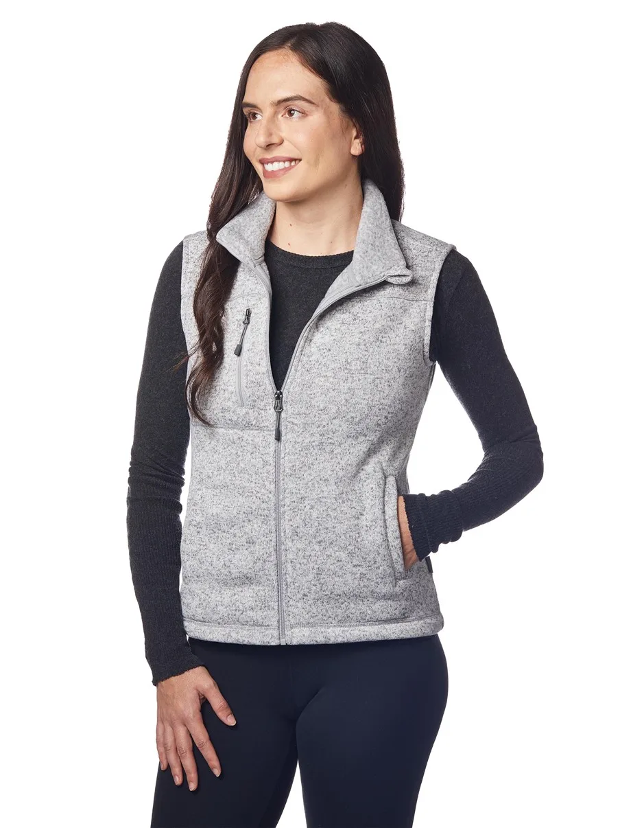 Ladies' Ashton Sweater-Knit Fleece Vest
