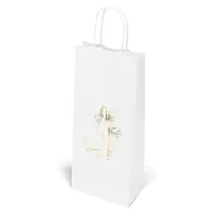 Vino - White Shopper - Foil Print (5 1/2" x 3 1/2" x 13") — 1 Location