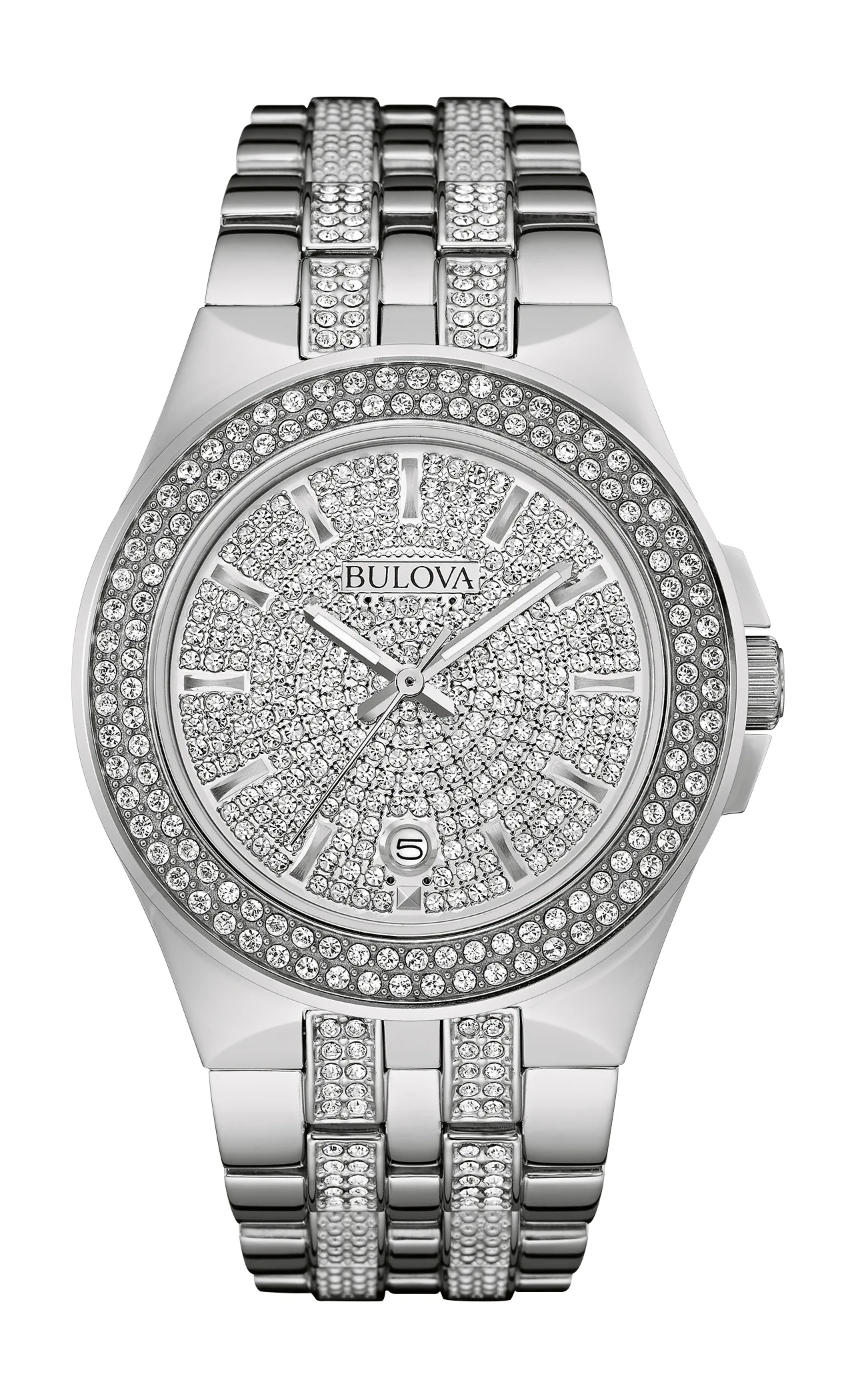 Bulova Watches Men's Crystal Bracelet Watch