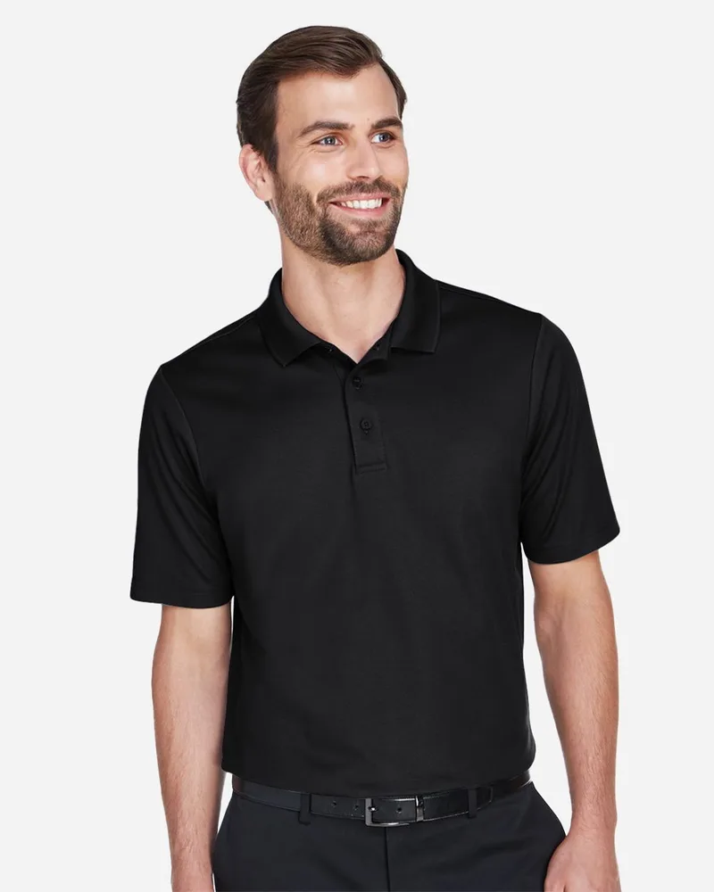 Devon and Jones® Men's Tall CrownLux Performance® Plaited Short Sleeve Polo Shirt view 2