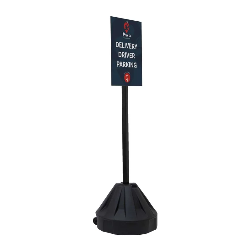 72" Rover Portable Sign Post Single-Sided Kit